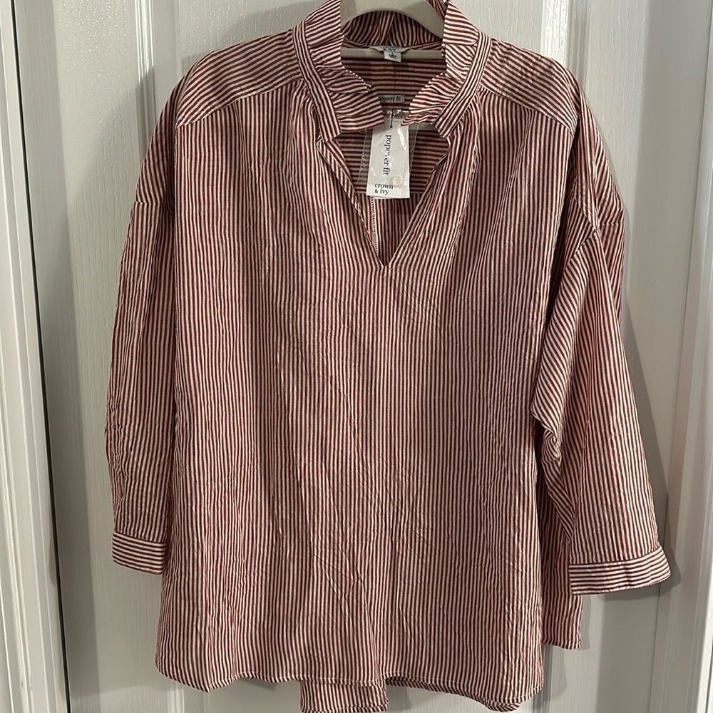 NWT. Crown & Ivy Women’s Pop-Over Blouse Bundle - 2 Remaining